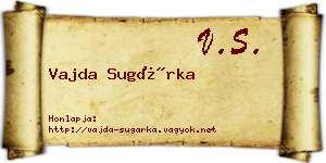 Vajda Sugárka névjegykártya
